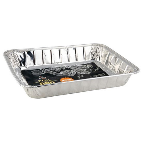 Rectangle BBQ/Roast Tray 45 x 33 x 6.5cm (Extra Large) Foil, Carton of 24