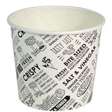 Chip Cup Deli Print 8oz Sleeve of 50 Cups