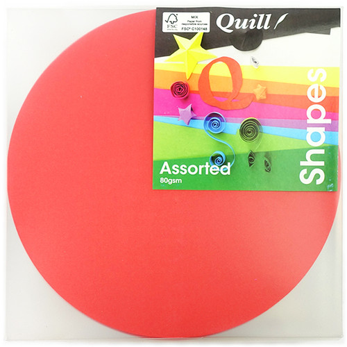 Quill Shapes Matte Circles 180mm 80gsm, Pack of 500