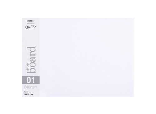 Quill Pasteboard 600gsm A3 - White, Pack of 5 (95338)