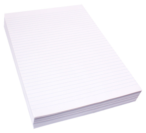 Quill Paper Writing Ruled 8mm 60gsm A4 White, Ream of 500 (02550)