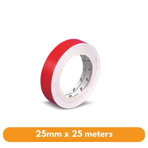 Olympic Cloth Tape 25mm x 25m Red (141703)