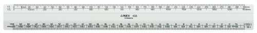 Linex Scale Ruler 433 30cm - White