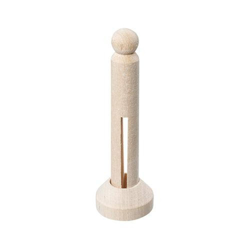 Wooden Peg and Stand 9.5cm Pack of 24