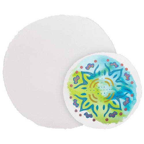 Handmade 100% Recycled Cotton Watercolour Paper 300gsm - 15cm / Round