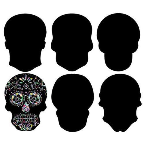 Scratch Skulls Pack of 24