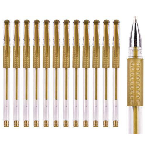 Zart Basics Gel Metallic Pens Pack of 12 - Gold