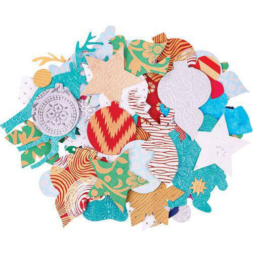 Handmade Pattern Paper Shapes 100g - Christmas