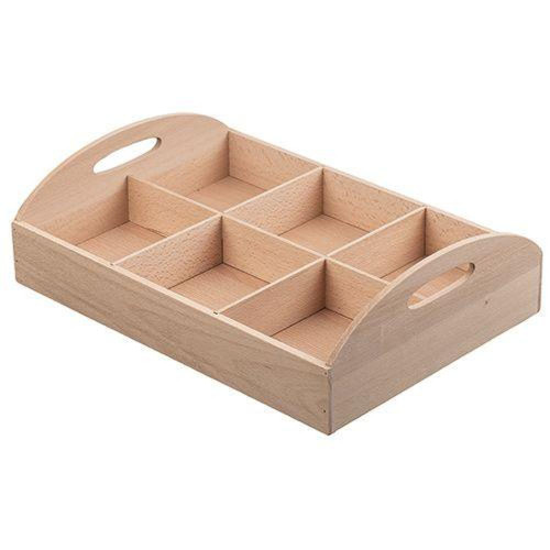 Wooden Tray 30.5 x 42.5cm with Compartments