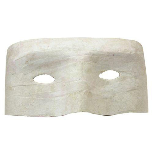 Papier-mache Half Face Mask