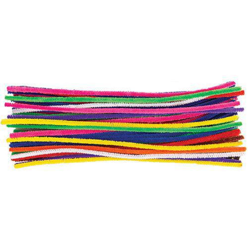 Basics Chenille Stems Coloured 30cm Pack of 150