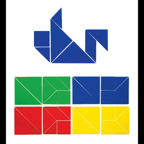 Tangram Plastic 4 Sets 28 pc