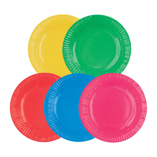 Zart Paper Plate Coloured 23cm Pack of 50