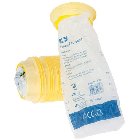 S+M Emesis Vomit Bag 1500ml Pack of 50
