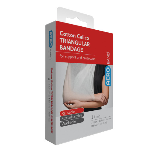 AeroBand Cotton Calico Triangular Bandage 110 x 110 x 155cm