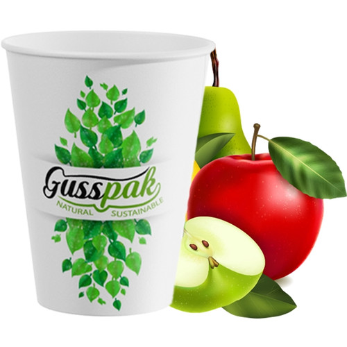 Gusspak 12oz (355ml) Single Wall Coffee White Paper Premium Cups Box Of 1000