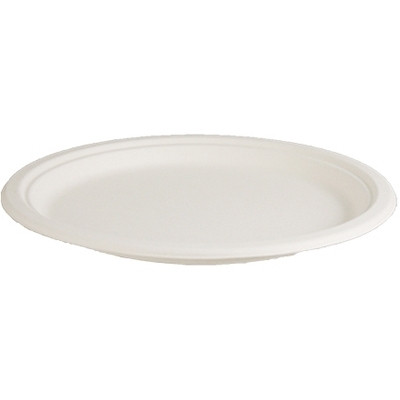 6" / 152mm ROUND PLATE - SUGARCANE, Carton of 1000