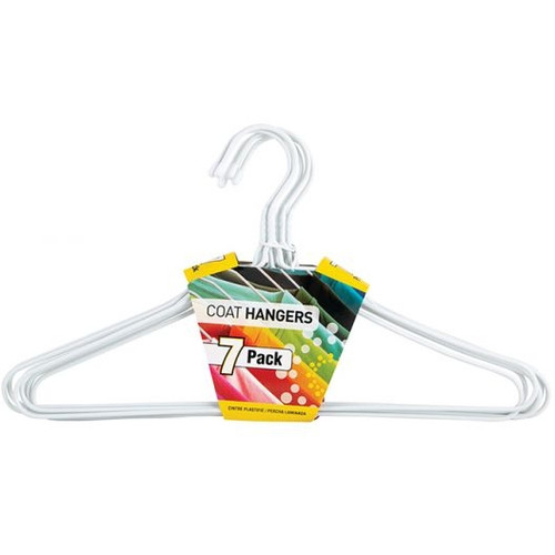 Coated Wire Coat Hangers, Assorted Pack of 7 BL0121
