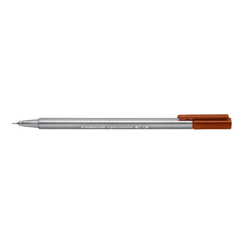 Staedtler 334 Triplus Fineliner - Burnt Sienna, Each