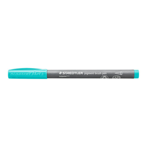Staedtler 371 Pigment Brush Pen - Turquoise, Each