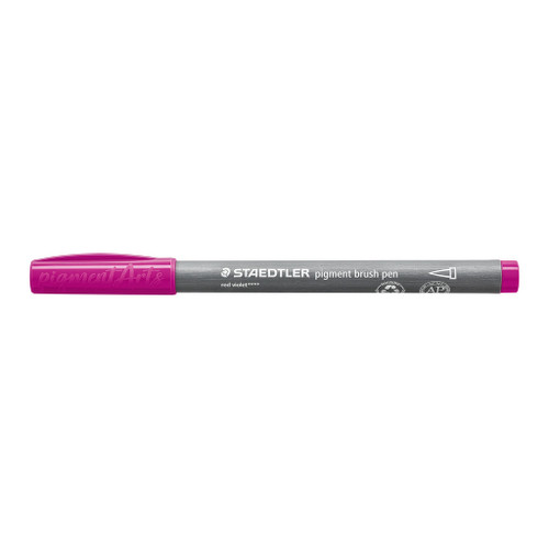 Staedtler 371 Pigment Brush Pen - Red Violet, Each