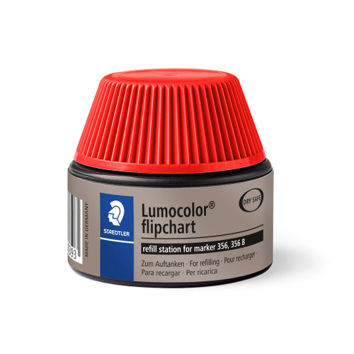 Staedtler 488 Lumocolor Refill Pot Flipchart 30mL - Red, Each