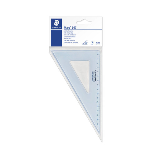 Staedtler 567 Mars Set Square 60°/30° - 21cm, Each