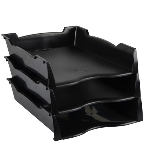 ITALPLAST "e" Document Tray - Recycled Black , Each