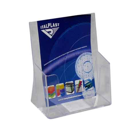 ITALPLAST Brochure Holder - A5 Single - Clear, Each