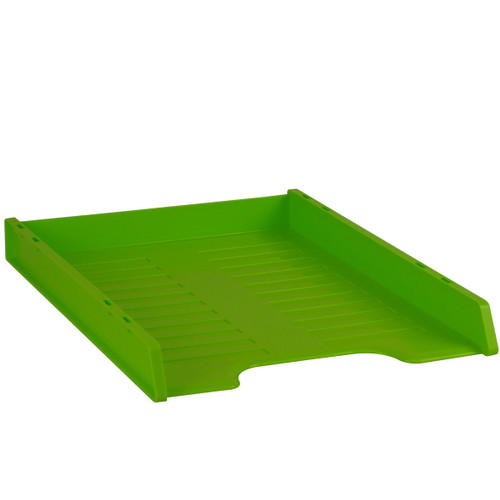 ITALPLAST A4 Slimline "Multi Fit" Document Tray - Lime, Each
