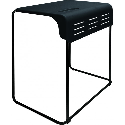Baccalaureate Stackable Exam Desk - Charcoal, Each