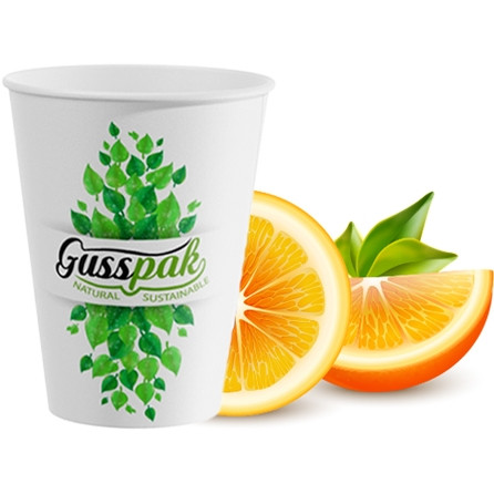 Gusspak 6oz (180ml) Single Wall Coffee White Paper Premium Cups Box Of 1000