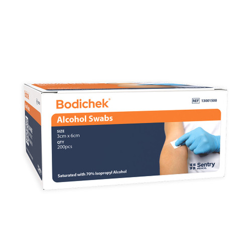 Bodichek Alcohol Swab 3 x 6cm, Pack of 200