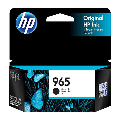 HP #965 Original Black Ink Cartridge (3JA80AA)