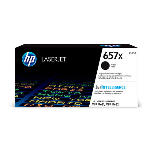 HP #657X Original Black Toner Cartridge (CF470X)