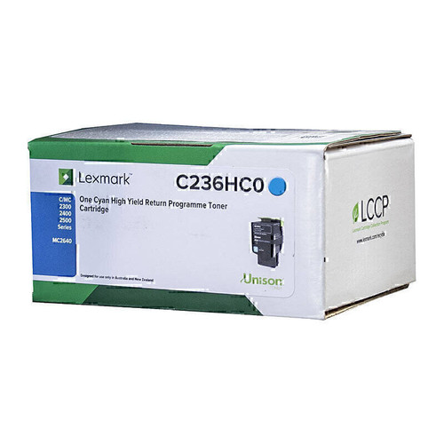 Lexmark C2360C0 Cyan Toner Cartridge