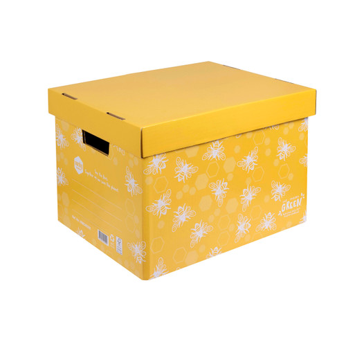 Marbig Enviro We Mean Green Archive Box Honeybee Yellow, Each