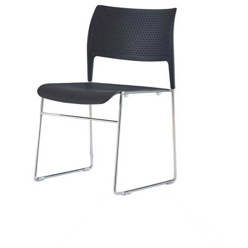 Lumin II Sled Base Visitor Chair Black, Each