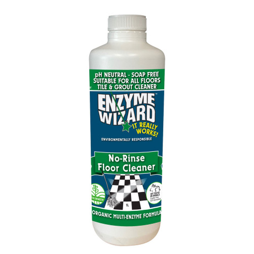 Enzyme Wizard No Rinse Floor Cleaner - Empty Bottle - 1L Round, Each