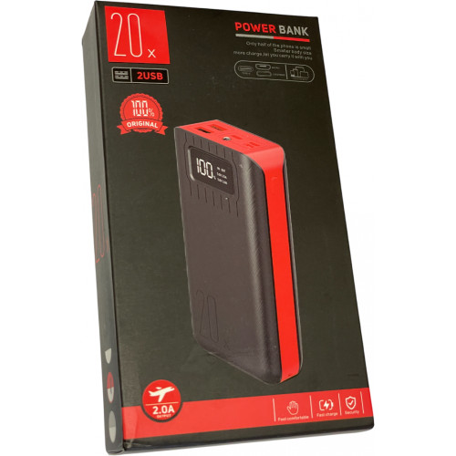 20X Power Bank 20,000mAh (2.0A), Each