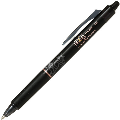 Pilot FriXion Clicker 1.0mm Medium Black, Pack of 12