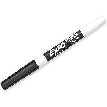 Expo Dry Erase Whiteboard Marker Fine Bullet Black, Each