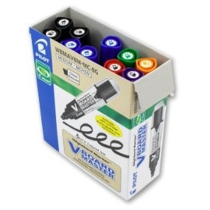 PILOT BegreeN V Board Master Whiteboard Marker Chisel Tip Assorted Box of 10