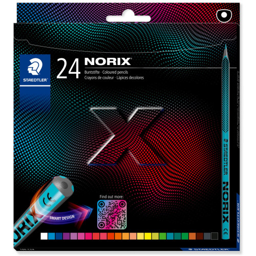 Staedtler 186 Norix Coloured Pencils Pack of 24