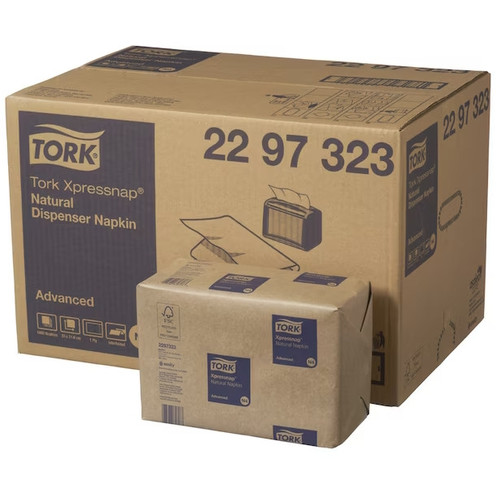 Tork Xpressnap Natural Dispenser Napkin N4 500s x 12