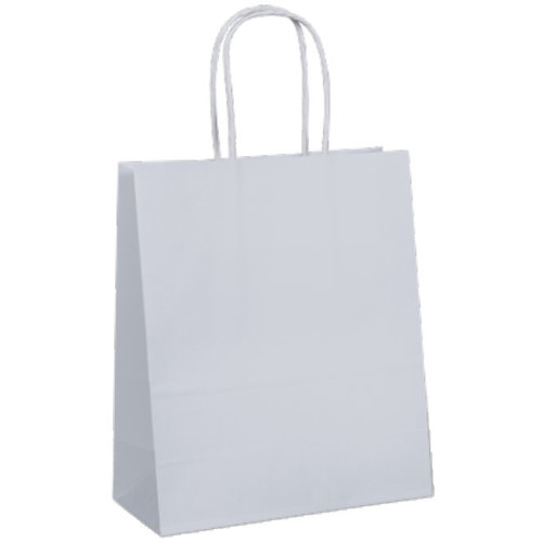 #8 Extra Small 215 x 180 x 85mm Petite Paper Twist Handle White Bags, Pack of 250