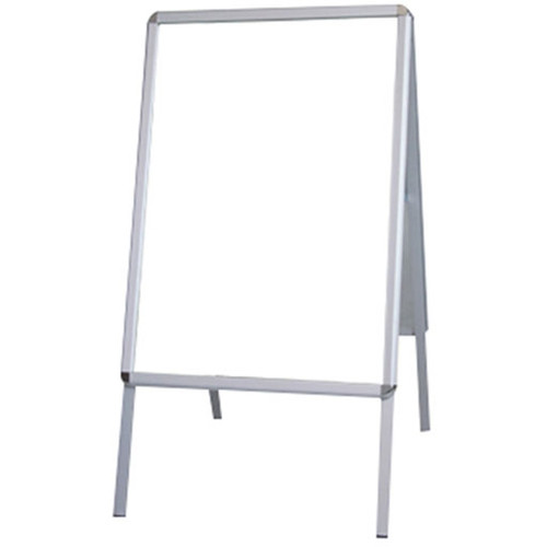 Silver Anodised 32mm Round Corners Snap A1 A-Frame Double Sided, Each