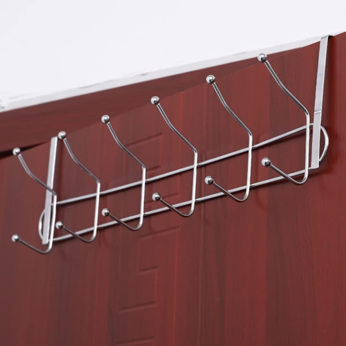 Over The Door Hook Hanger with 12 Hooks (5.0mm), Each