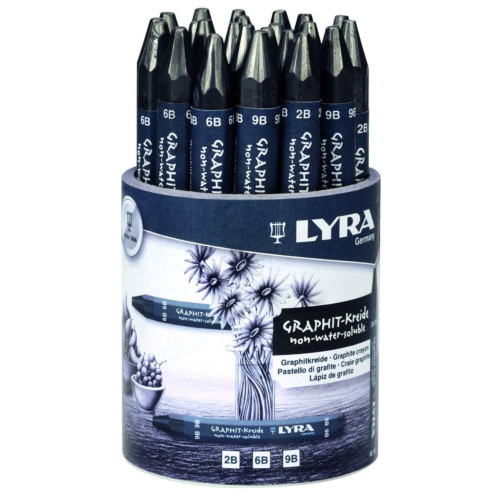 Lyra Graphite Crayon Pot of 24 pcs (assorted degrees)