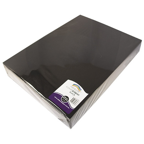 RAINBOW COVER PAPER 380 X 510MM 500 SHEETS BLACK